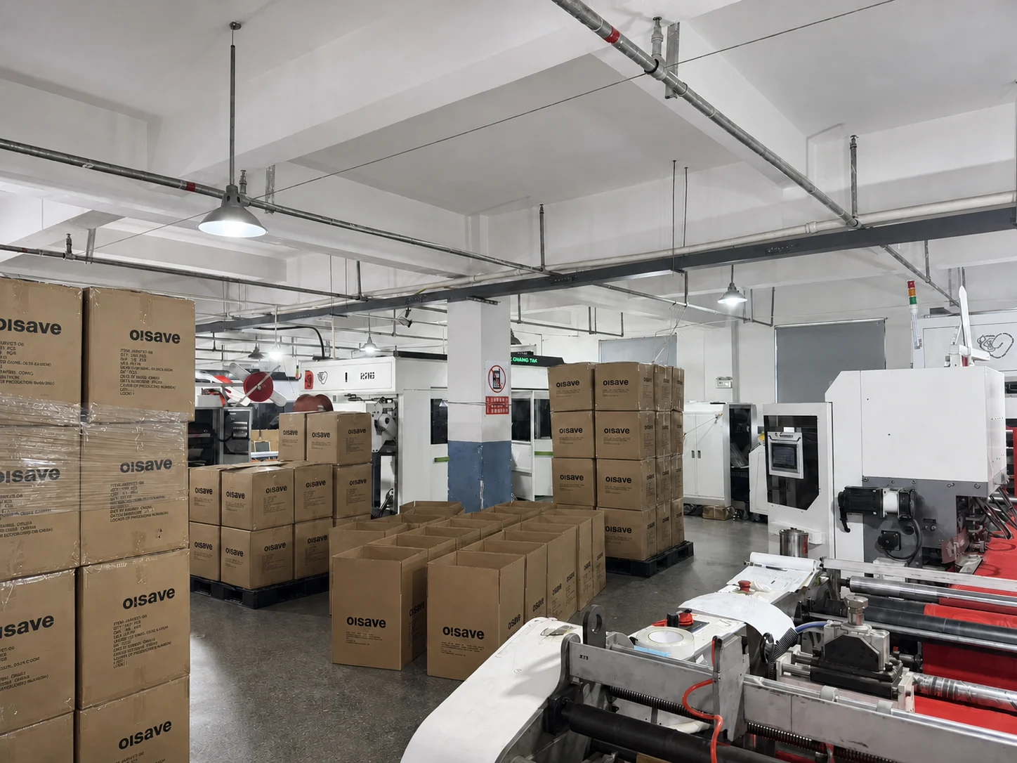 Automated production area inside the Muyao factory